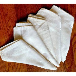 VTG Dinner Napkins Jacquard Classic Off-White ~ Set Of 5